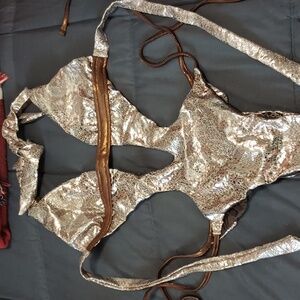 Beach Bunny Monokini Gold Brown XL